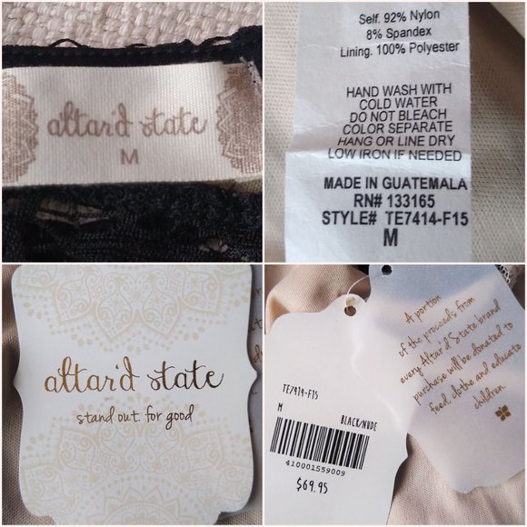 Altar'd State Lace Overlay Sleeveless Tuni… - Picture 11 of 11